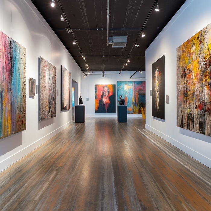 there-are-many-paintings-walls-this-art-gallery-generative-ai